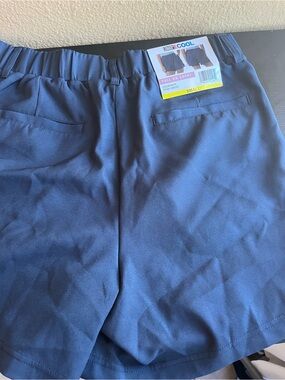 BE COOL Navy Pull-On Chino Shorts